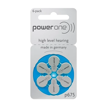Батарейка PowerOne IMPLANT PRO+ ZA675 BL6 Zinc Air 1.45V (6/60/300)