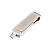 Флеш-накопитель GoPower MODERN 128GB USB3.0 Type-C (m) металл серый (1/500)