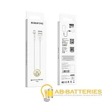 Кабель Borofone BX22 USB (m)-microUSB (m) 1м 2.0A ПВХ белый (1/648)