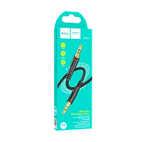 Кабель AUX HOCO UPA24 Jack 3.5mm (m)-Jack 3.5mm (m) 1м нейлон черный (1/420)