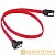 Кабель Smartbuy KC-150 SATA (m)-SATA (m) 0.5м ткань угловой красный (1/80)