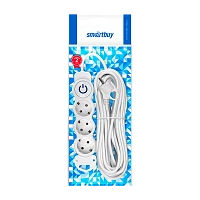 Удлинитель Smartbuy NEW 3р.С/З 16A 10.0м с выкл. ПВС 3x1мм² белый