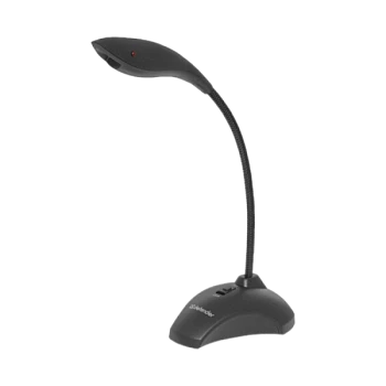 Микрофон Defender MIC-115 конденсаторный 38 дБ 1.7м черный (1/50)