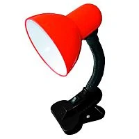 Светильник настольный ЭРА N-102 40W 220V E27 прищепка красный (1/30)