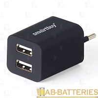 Сетевое З/У Smartbuy TRAVELER 2USB 2.0A черный (1/60)