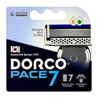 Сменные кассеты DORCO "PACE7" 7 лезвий 4шт. (цена за 1 шт) (4/96)