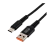*Кабель GoPower GP02T USB (m)-Type-C (m) 1.0м 2.4A нейлон черный (1/200/800) 