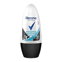 Дезодорант женский Rexona Невидимый Прозрачный кристалл роликовый 50мл (1/6)
