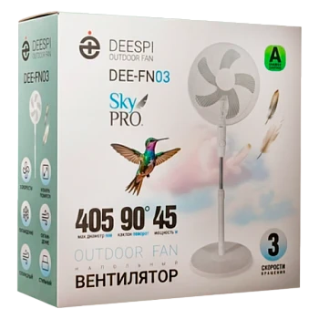 Вентилятор напольный DEESPI DEE-FN03 45W белый