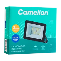 Прожектор светодиодный Camelion LFL-3004 30W 230V IP65 6500К черный (1/20)