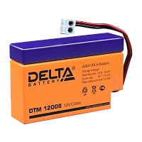 Аккумулятор свинцово-кислотный Delta DTM 12008 12V 0.8Ah