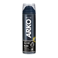 Гель для бритья и умывания Arko Black 200мл (1/24)