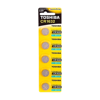 Батарейка Toshiba CR1632 BL5 Lithium 3V (5/100/12000)