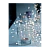Гирлянда Космос "Золотые нити" 100LED 10.0м уличная медная проволока 8 режимов серебряный (1/36)