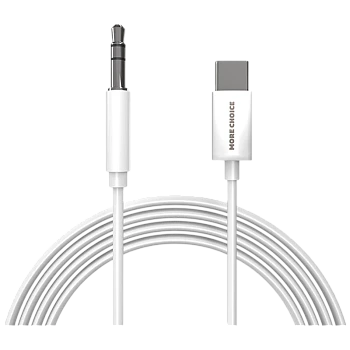Кабель AUX MORE CHOICE UK28a Jack 3.5mm (m)-Type-C (m) 1м TPE белый 