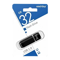 Флеш-накопитель Smartbuy Quartz 32GB USB2.0 пластик черный