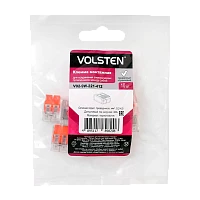 Строительно-монтажная клемма Volsten V02-9W-221-412 2 пр. до 4 мм, 32А, 450 В, 10 шт., оранжевый