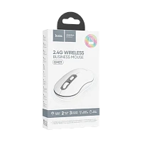 Мышь беспроводная HOCO GM21 классическая USB белый (1/13/130)