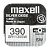Батарейка Maxell 390 (SR1130SW) BL1 Silver Oxide 1.55V 0%Hg (1/10/100)