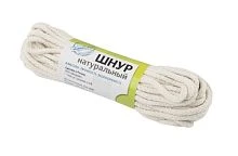 Шнур хозяйственный Рыжий кот 20м хлопковый плетено-вязаный белый (1/50)