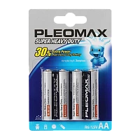 Батарейка Pleomax Super R6 AA BL4 Heavy Duty 1.5V (4/40/720)
