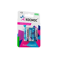 Батарейка Космос LR03 AAA BL8 Alkaline 1.5V (8/96/576)
