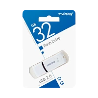 Флеш-накопитель Smartbuy Paean 32GB USB2.0 пластик белый