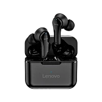 Наушники внутриканальные Lenovo QT82 bluetooth 5.0 с микр. черный