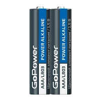 Батарейка GoPower LR03 AAA SH2 Alkaline 1.5V (2/40/800)