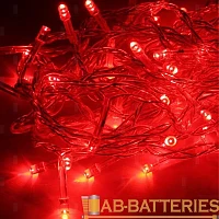 Гирлянда Космос 50LED 6.5м лампочки нить 8 режимов красный