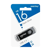 Флеш-накопитель Smartbuy Twist 16GB USB2.0 пластик черный