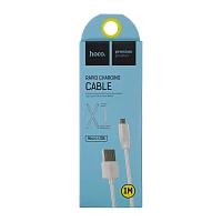 Кабель HOCO X1 USB (m)-microUSB (m) 1м 2.4A ПВХ белый (1/30/300)