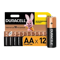 Батарейка Duracell Basic LR6 AA BL12 Alkaline 1.5V (12/144/34272)