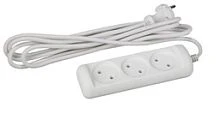 Удлинитель ЭРА U 3р.Б/З 10A 3.0м белый (1/20)