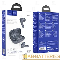 Наушники внутриканальные HOCO ES59 bluetooth 5.1 с микр. синий (1/87)
