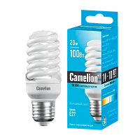 Лампа энергосберегающая Camelion T2 E27 20W 4200К 220-240V спираль (1/5/25/100)