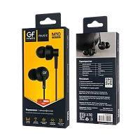 Наушники внутриканальные GFPower M10 с микр. черный