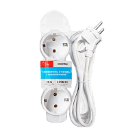 Удлинитель Smartbuy NEW 3р.С/З 16A 5.0м ПВС 3x1мм² белый (1/40)
