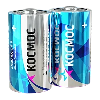 Батарейка Космос MAX LR20 D Shrink 2 Alkaline 1.5V (2/12/96)