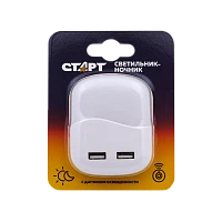 Ночник Старт "USB Квадрат" NL 1LED белый