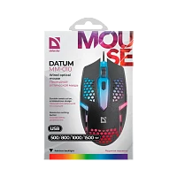 Мышь проводная Defender MM-010 Datum классическая USB черный (1/100)