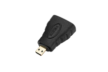Переходник GoPower HDMI (f)-microHDMI (m) ver.1.4 черный Premium Zip-Lock c подвесом (1/500)