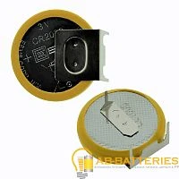 Батарейка ET CR2032-VC3 BL1 3-ножки, вертикальный монтаж, литиевый элемент, 3V (1/20)
