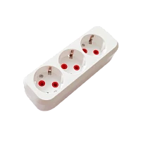 Колодка Прогресс 3р.С/З белый (без инд.упаковки) (1/10/100)