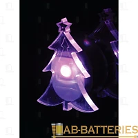 Ночник Космос "Ёлка" 1LED присоска плавная смена цвета ассорти