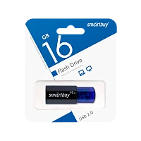 Флеш-накопитель Smartbuy Click 16GB USB2.0 пластик синий