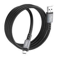 Кабель HOCO X85 USB (m)-microUSB (m) 1м 2.4A TPE черный (1/35/350)