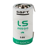 Батарейка Saft 26500 Б/УП Li-SOCl2 3.6V с выводами 