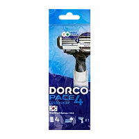 Бритва одноразовая DORCO "PACE4" 4 лезвия 1шт. (1/10)