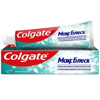 Зубная паста COLGATE Кристальная мята МаксБлеск 100мл (1/48)